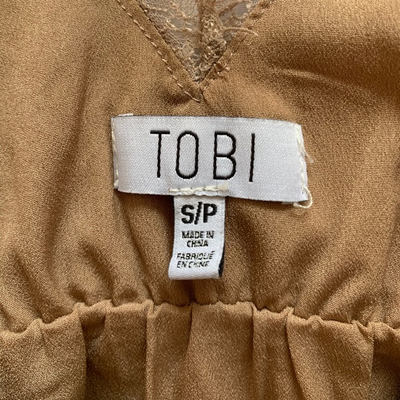 Tobi Maxi Dress Taupe Size S - Picture 5 of 6